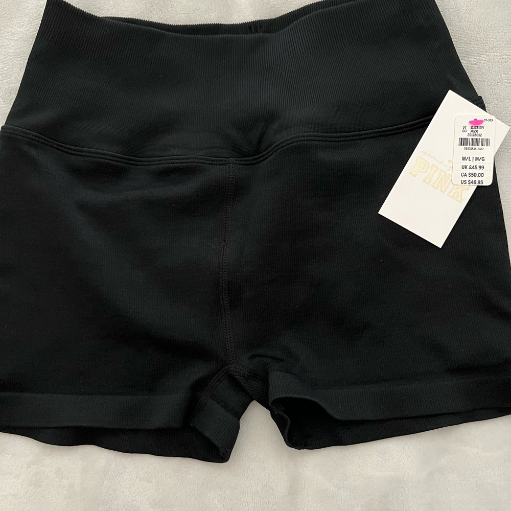 PINK Victoria's Secret Ribbed Seamless Shorts